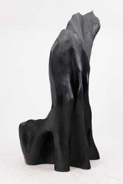  Logniture XXL Charred Black Wood Throne Chair in Organic Form by Logniture - 4191122