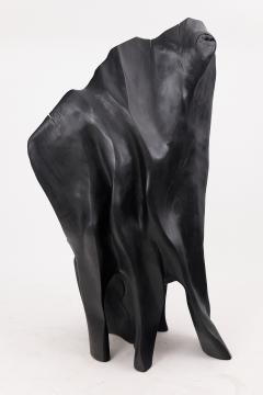  Logniture XXL Charred Black Wood Throne Chair in Organic Form by Logniture - 4191124