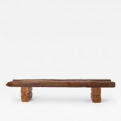  Logniture XXL Reclaimed Oak Wood Brutalist Bench Natural and Eco Friendly Logniture - 4306435