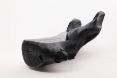  Logniture XXL Sculptural Charred Wood Bench in Organic Form Hand Carved from Solid Log - 4191094