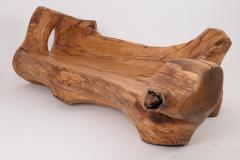  Logniture XXL Solid Carved Wood Bench With Raw Organic Form Indoor Outdoor Logniture - 4191039