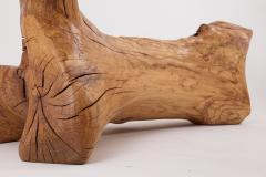  Logniture XXL Solid Carved Wood Bench With Raw Organic Form Indoor Outdoor Logniture - 4191041