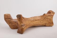  Logniture XXL Solid Carved Wood Bench With Raw Organic Form Indoor Outdoor Logniture - 4191043