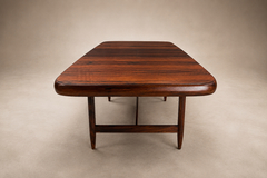  Loher Brazilian Mid Century Modern Extendable Dining Table in Rosewood Loher 1960s - 4746063