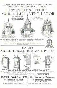  London Glasgow 19thC English Large Pair London Glasgow Air Vent Lamps - 1957154