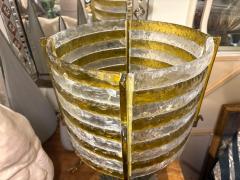  Longobard Italian Brutalist Iron And Glass Lamp By Longobard - 4551857