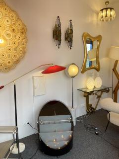  Longobard Pair of Hammered Glass Wrought Iron Sconces by Longobard Italy 1970s - 2554839