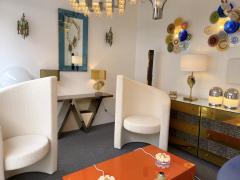  Longobard Pair of Hammered Glass and Gilt Iron Sconces by Longobard Italy 1970s - 1972501