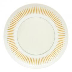  Lorenz Hutschenreuther Hutschenreuther Mirror Porcelain Sunburst Gold White Signed - 2817107