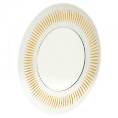  Lorenz Hutschenreuther Hutschenreuther Mirror Porcelain Sunburst Gold White Signed - 2817109