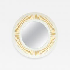  Lorenz Hutschenreuther Hutschenreuther Mirror Porcelain Sunburst Gold White Signed - 2823227