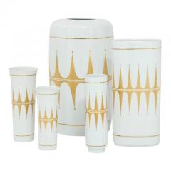  Lorenz Hutschenreuther Hutschenreuther Vases Porcelain White Gold Signed - 2744125