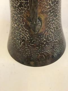  Lorenz Hutschenreuther Proto Bauhaus Hammered Silver Copper Vase or Wine Cooler by Hutscheneruther - 4111355