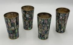  Los Castillo 1960s Mexican Abalone Inlay Alpaca Silver Pitcher 4 Tumblers Barware Set - 4711847