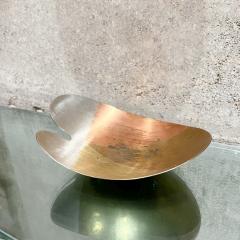  Los Castillo 1970s Modernism Mexico Organic Sculptural Footed Dish Mixed Metal - 3043951