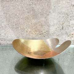  Los Castillo 1970s Modernism Mexico Organic Sculptural Footed Dish Mixed Metal - 3043953