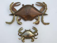  Los Castillo Brass Crab Mother and Baby - 468103