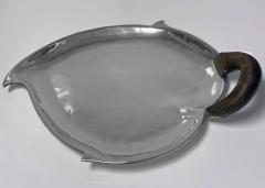  Los Castillo Los Castillo 1950s Mexican Sterling Silver Chili Pepper Large Dish - 1603351