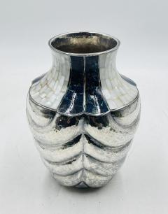  Los Castillo Los Castillo Studio Vase with Inlay and Hammered Finish Mexico 1970s - 4220227
