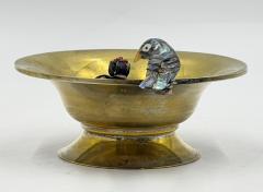  Los Castillo Los Castillo Taxco Brass Abalone Bird Bowl Mexican Modernist 1960s - 4766612