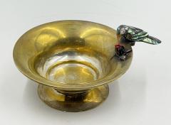  Los Castillo Los Castillo Taxco Brass Abalone Bird Bowl Mexican Modernist 1960s - 4766618