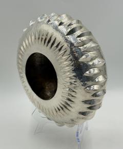  Los Castillo Los Castillo Taxco Mexican Modernist Silver Plate Copper Sculptural Bowl - 4711753