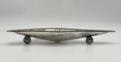  Los Castillo Los Castillo Taxco Modernist Silver Plate Malachite Lapis Centerpiece Bowl - 4712431