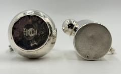  Los Castillo Los Castillo Taxco Seahorse Silver Plate Creamer Sugar Set Mexico 1950s - 4734772