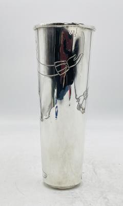  Los Castillo Los Castillo Taxco Silver Plate Aztec Figural Cocktail Pitcher Mexico 1960s - 4714482