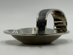  Los Castillo Los Castillo Taxco Silver Plate Malachite Lapis Catchall Dish Mexico 1960s - 4711979