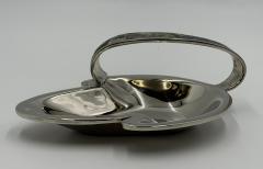  Los Castillo Los Castillo Taxco Silver Plate Malachite Lapis Catchall Dish Mexico 1960s - 4711984