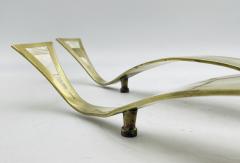 Los Castillo Pair of Large Door Handles in Brass Mother of Pearl by Los Castillo Mexican - 4714361