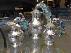  Los Castillo Tea Service Set in Silver and Abalone by Los Castillo - 340304