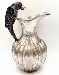  Los Castillos Overscale Los Castillos Silver plate Lapis Lazuli Parrot Pitcher - 4557839