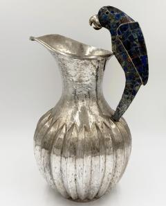  Los Castillos Overscale Los Castillos Silver plate Lapis Lazuli Parrot Pitcher - 4557872