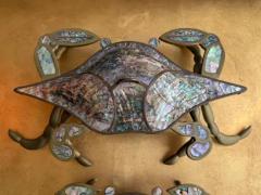  Los Castillos Pair of Brass Crab Sculptures - 4131293