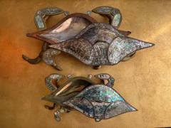  Los Castillos Pair of Brass Crab Sculptures - 4131325