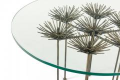  Lost City Arts Brutalist Bronze Gilt Floral Table by Lost City Arts - 1956126