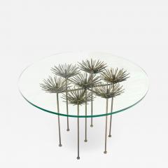  Lost City Arts Brutalist Bronze Gilt Floral Table by Lost City Arts - 1959953