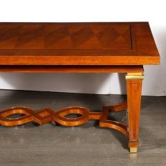  Lotus Arts De Vivre Art Deco Directoire Style Book Matched Walnut Dining Table from LArt De Vivre - 3925974