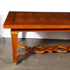  Lotus Arts De Vivre Art Deco Directoire Style Book Matched Walnut Dining Table from LArt De Vivre - 3925984