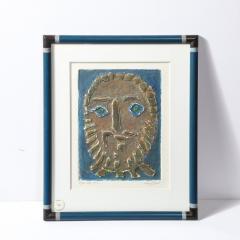  Louis Jacquet Mid Century Modernist Le Groc Sculptural Relief Paper Print Edition 76 100 - 3976500