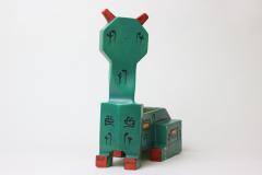  Louis Wain Cubist Ceramic Sculpture of Cat by Louis Wain 1914 England - 2855043