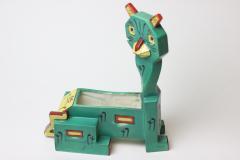  Louis Wain Cubist Ceramic Sculpture of Cat by Louis Wain 1914 England - 2855046