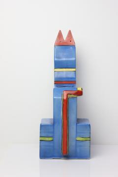  Louis Wain Cubist Ceramic Sculpture of Cat by Louis Wain 1914 England - 4380183