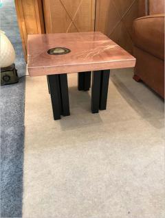  Lova Creation RARE PAIR OF POLISHED ACID ETCHED COPPER END TABLES BY LOVA CREATION - 2340542