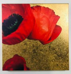  Luciana Pampalone Mixed Media on Canvas Entitled Sag Harbor Poppies by Luciana Pampalone - 2873658