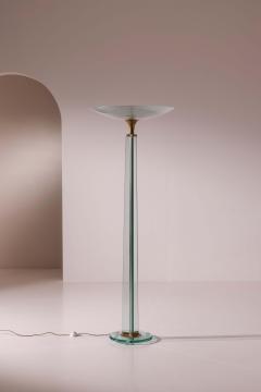  Luigi Brusotti Floor lamp in glass and brass by Luigi Brusotti Italy 1950s - 4473158