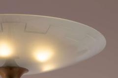  Luigi Brusotti Floor lamp in glass and brass by Luigi Brusotti Italy 1950s - 4473162