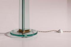  Luigi Brusotti Floor lamp in glass and brass by Luigi Brusotti Italy 1950s - 4473166